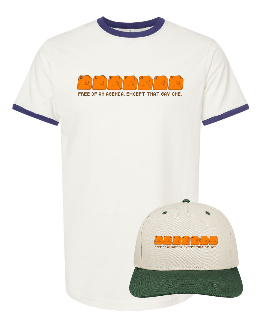 Queerty 20th Anniversary Retro Cap + Tee Bundle