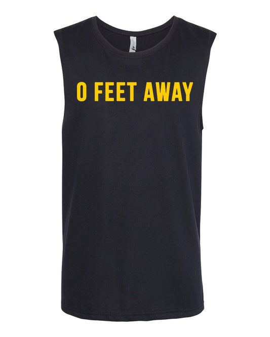 Zero Feet Away Grindr Gay Pride Muscle Cut Off Tank Top Shirt