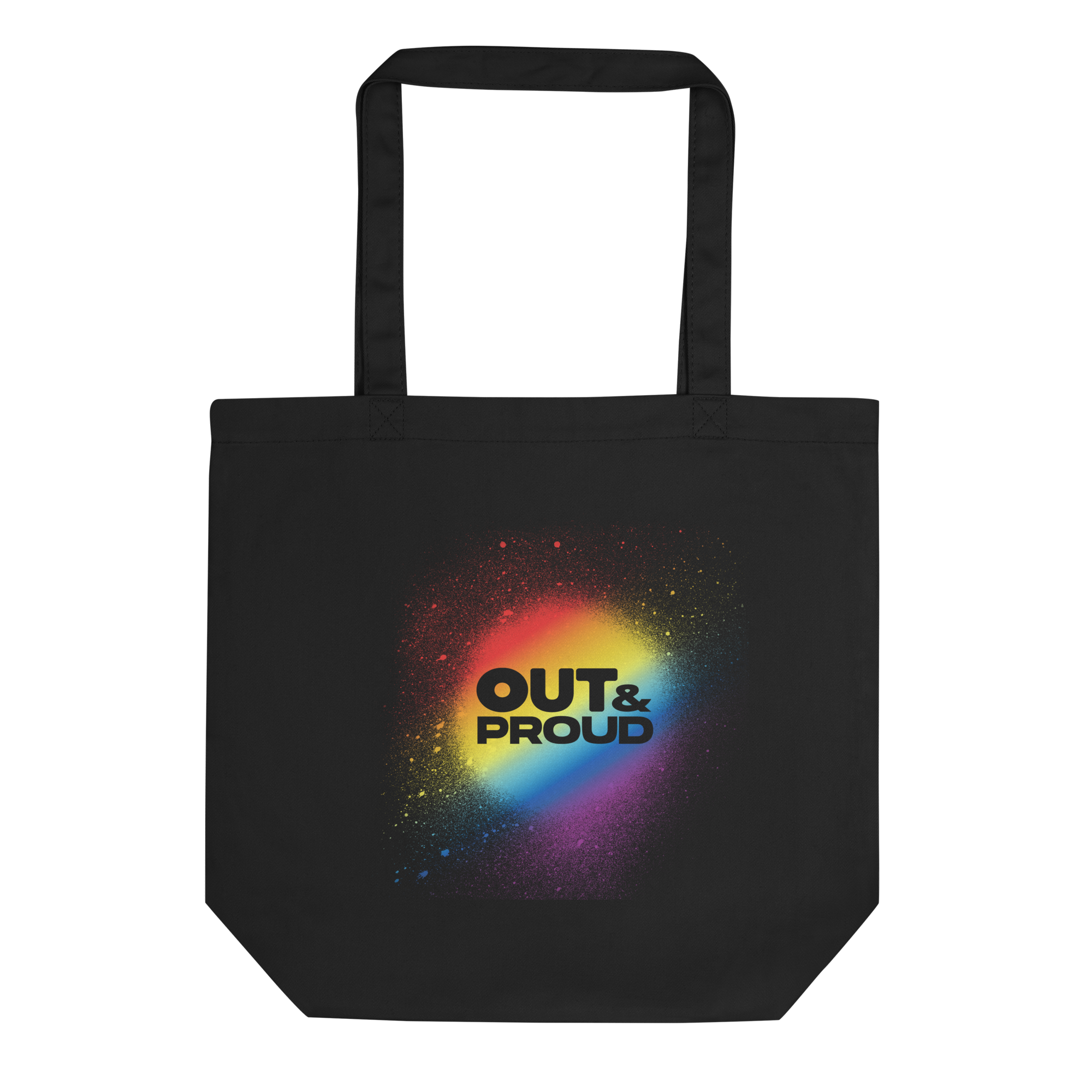 Out &amp; Proud Rainbow Spray Eco Tote Bag