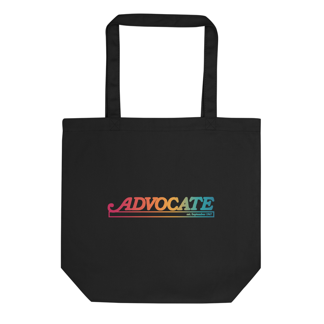 The Advocate Headline Eco Tote Bag (Rainbow)