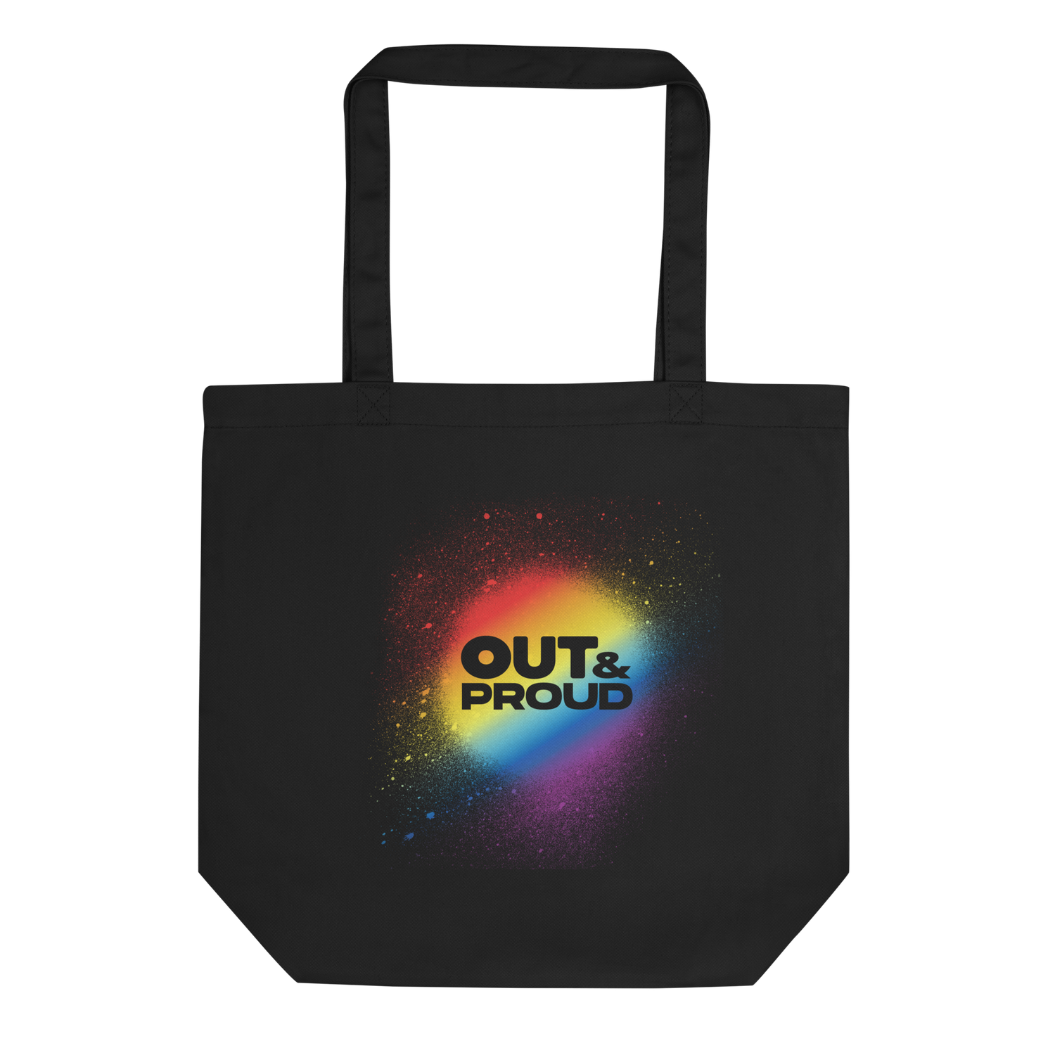 Out &amp; Proud Rainbow Spray Eco Tote Bag