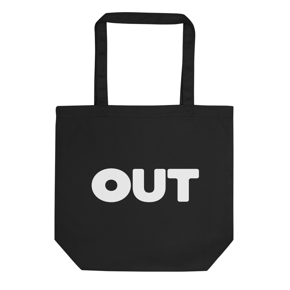 Out Eco Tote Bag (White Logo)