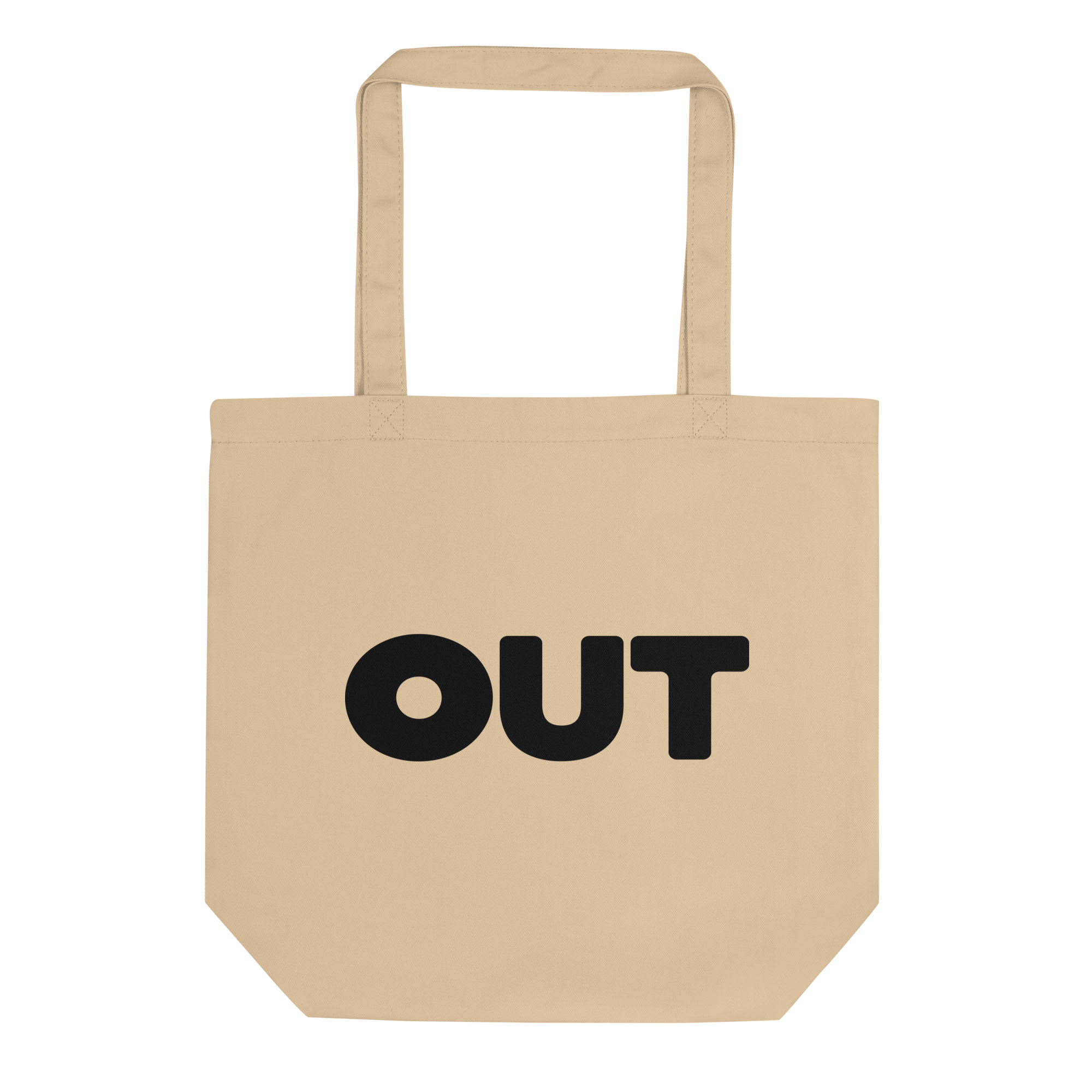 Out Eco Tote Bag (Black Logo)