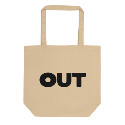 Out Eco Tote Bag (Black Logo)