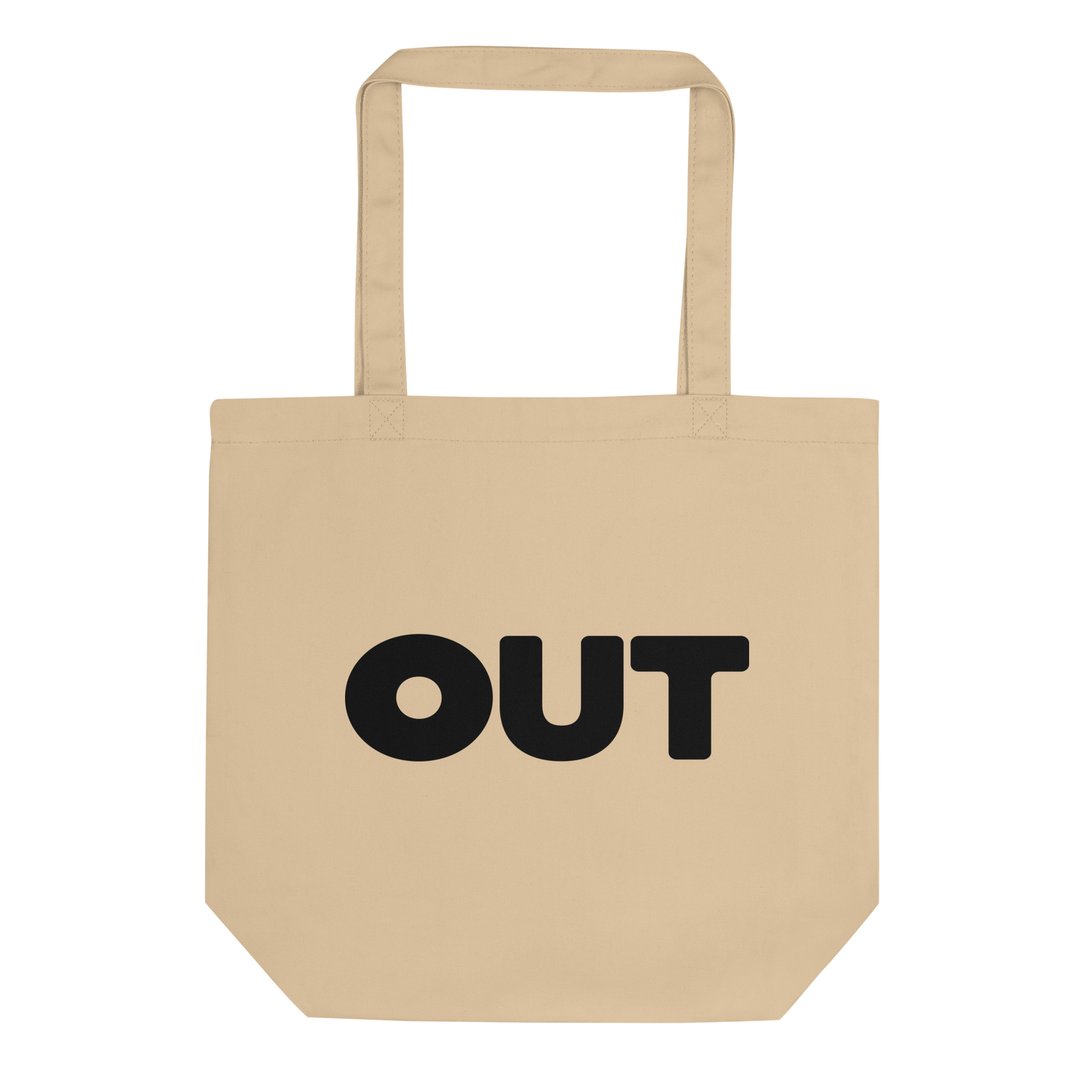 Out Eco Tote Bag (Black Logo)