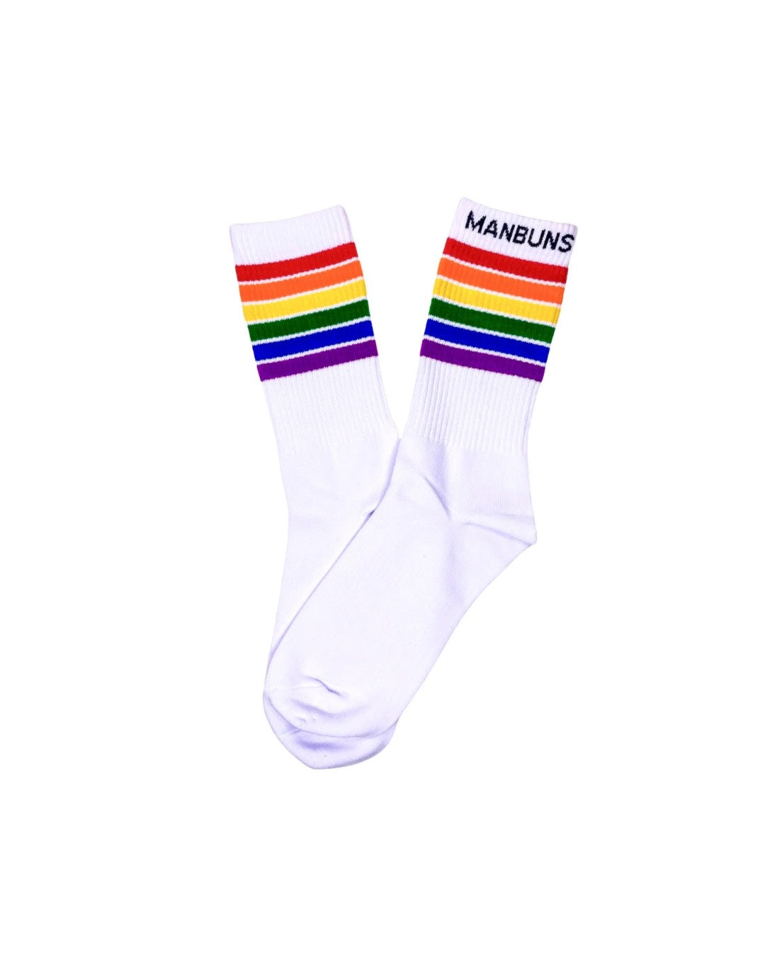Pride Stripes LGBTQ Festival Unisex Crew Socks (fits feet sizes 6- 13