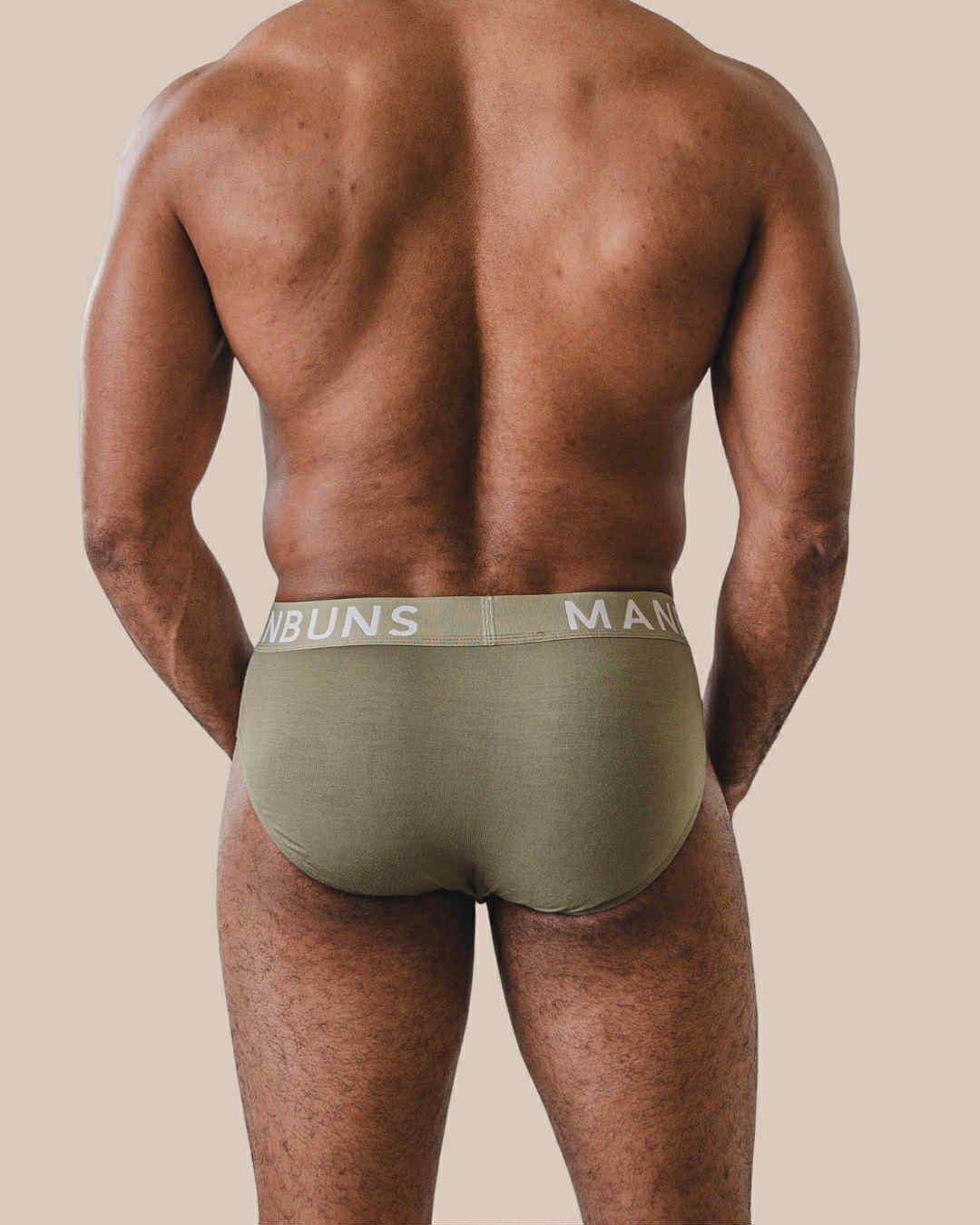 MANBUNS Classic Olive Green Briefs