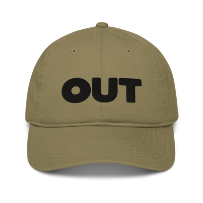 Out Organic Dad Hat (Black Logo)