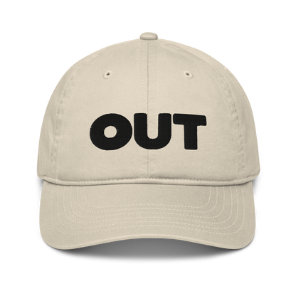 Out Organic Dad Hat (Black Logo)