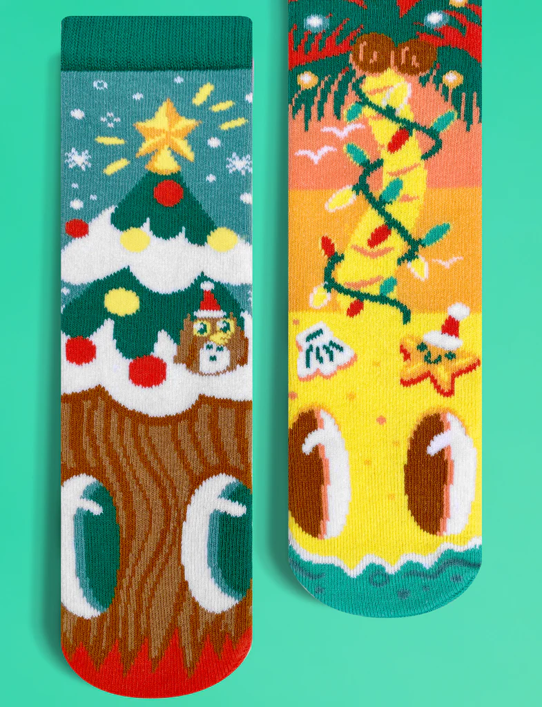 Piney and Coco Adult Christmas Socks