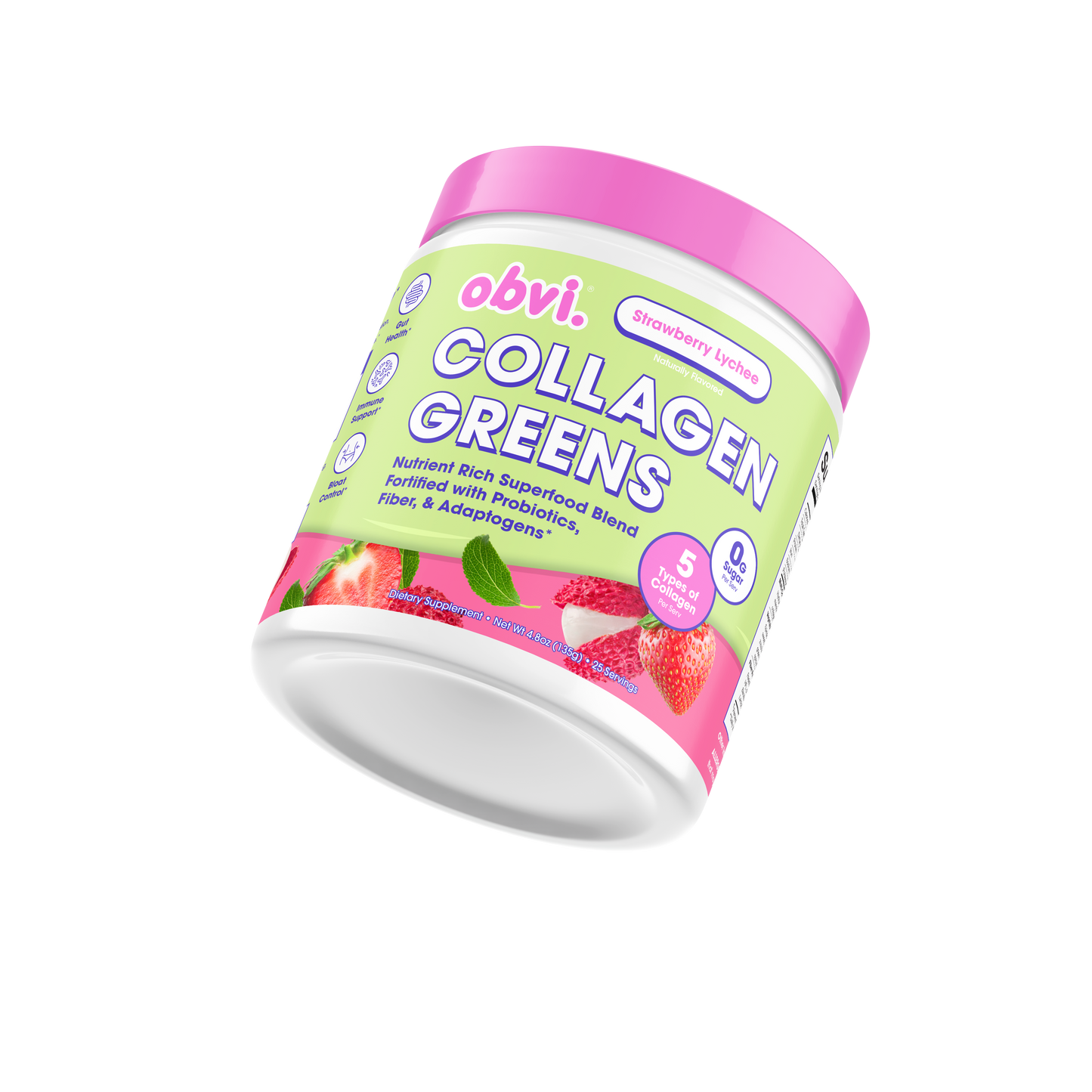 Collagen Greens - Strawberry Lychee