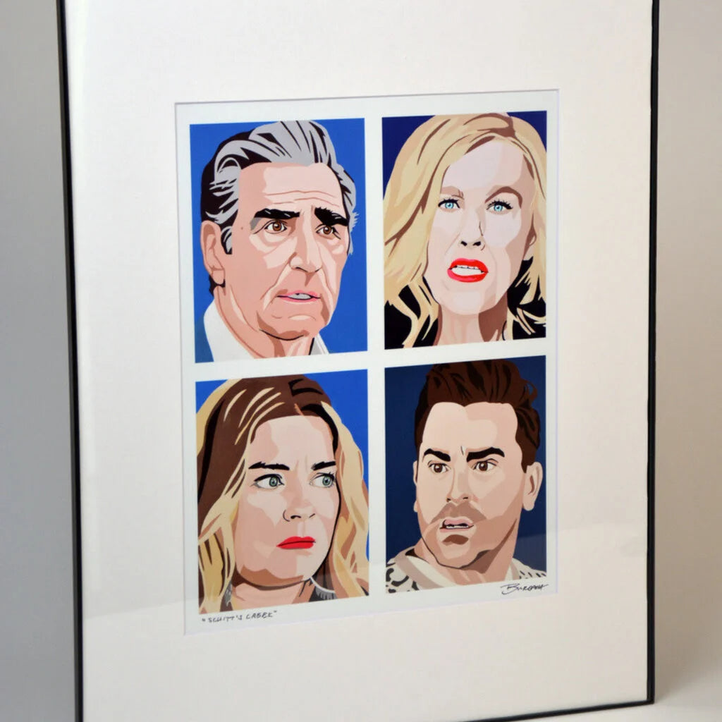 Schitt's Creek Rose Family Collage Portrait 8 x 10