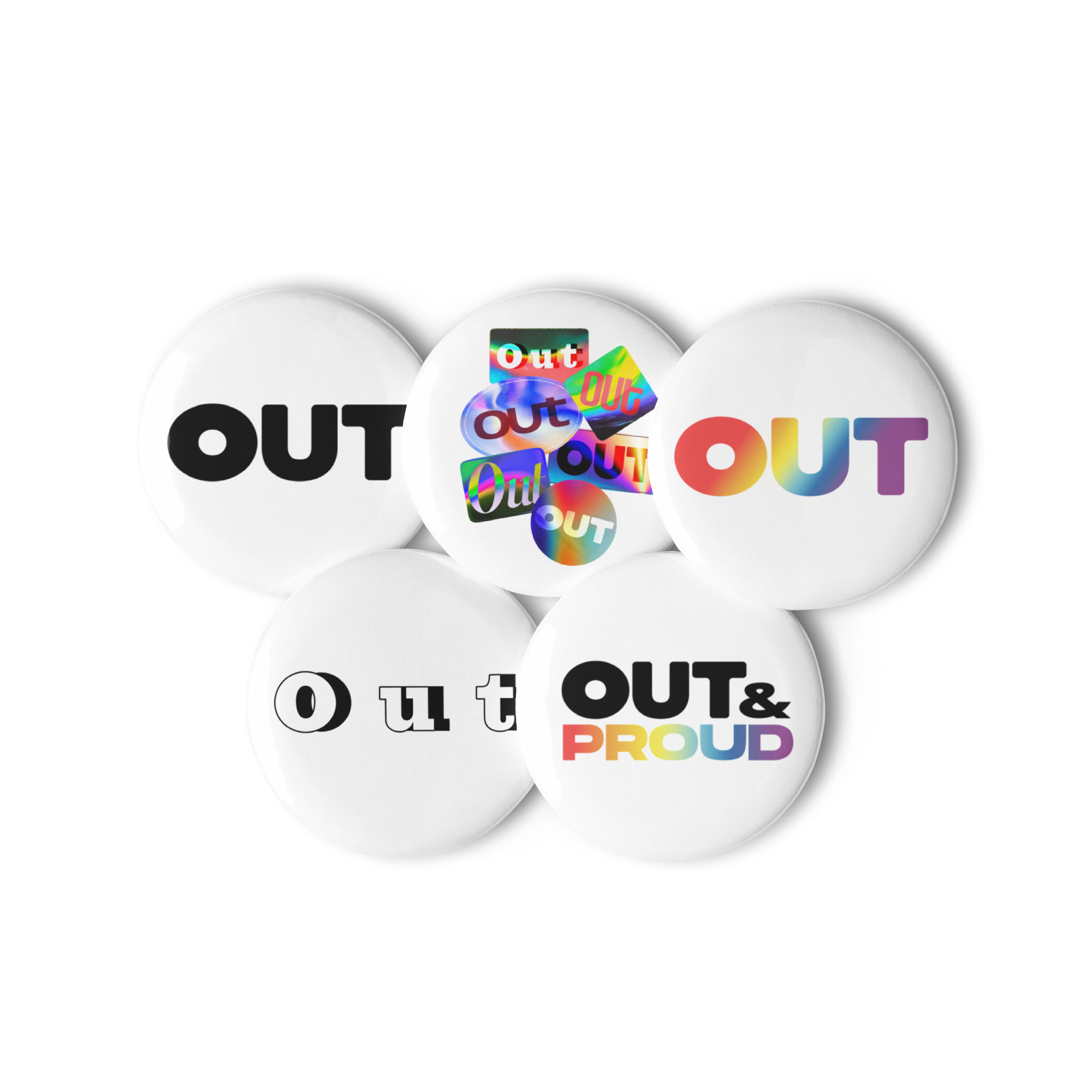 The Out Set of Pin Buttons