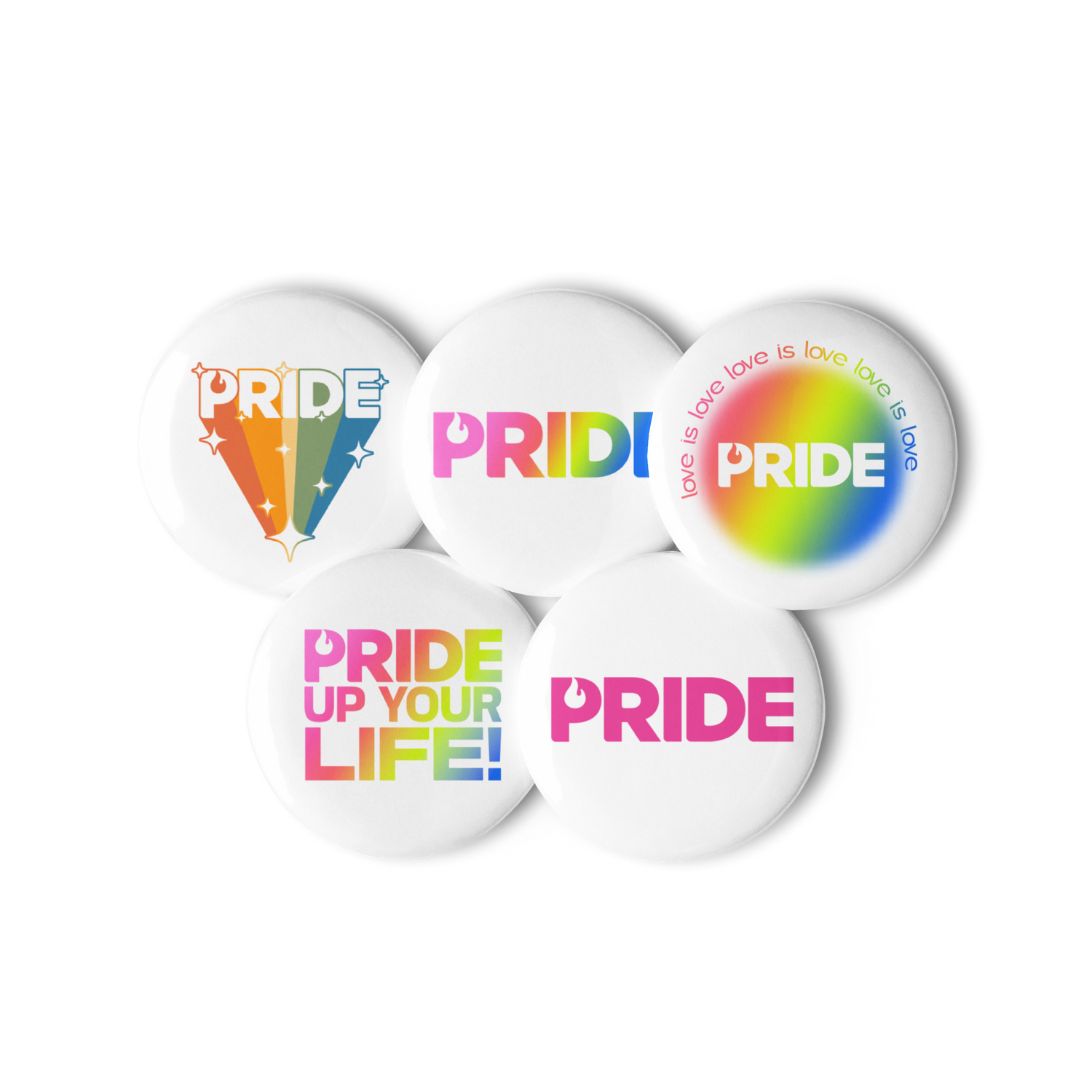 Pride Set of pin buttons