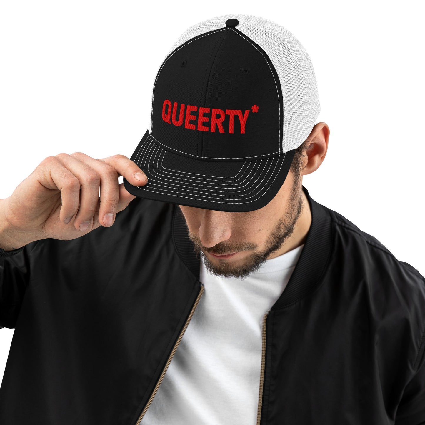 Queerty Embroidered Trucker Cap