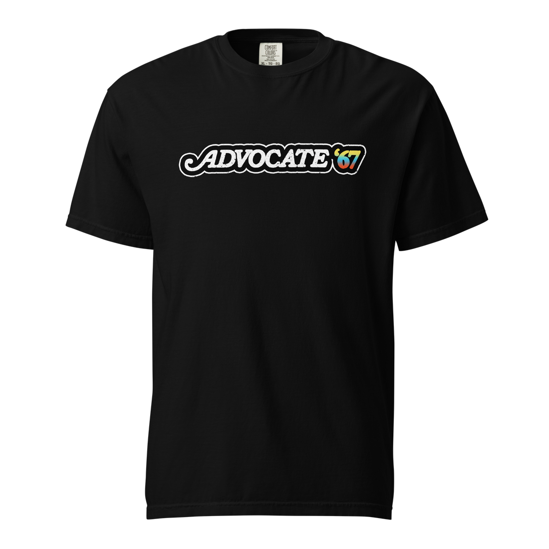 Advocate ‘67 Unisex Garment-dyed Heavyweight T-shirt (Rainbow)