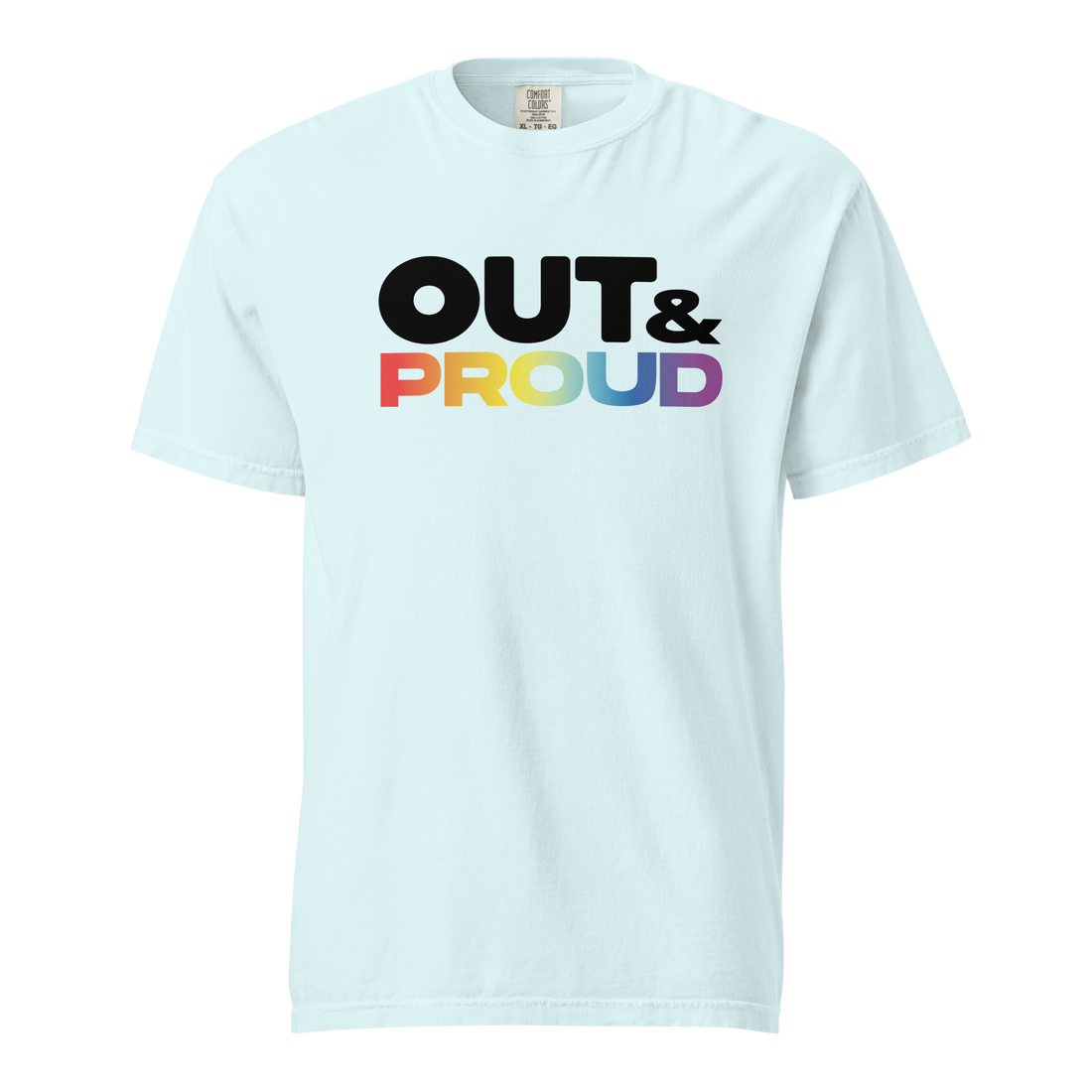 Out &amp; Proud Unisex Garment-dyed Heavyweight T-shirt