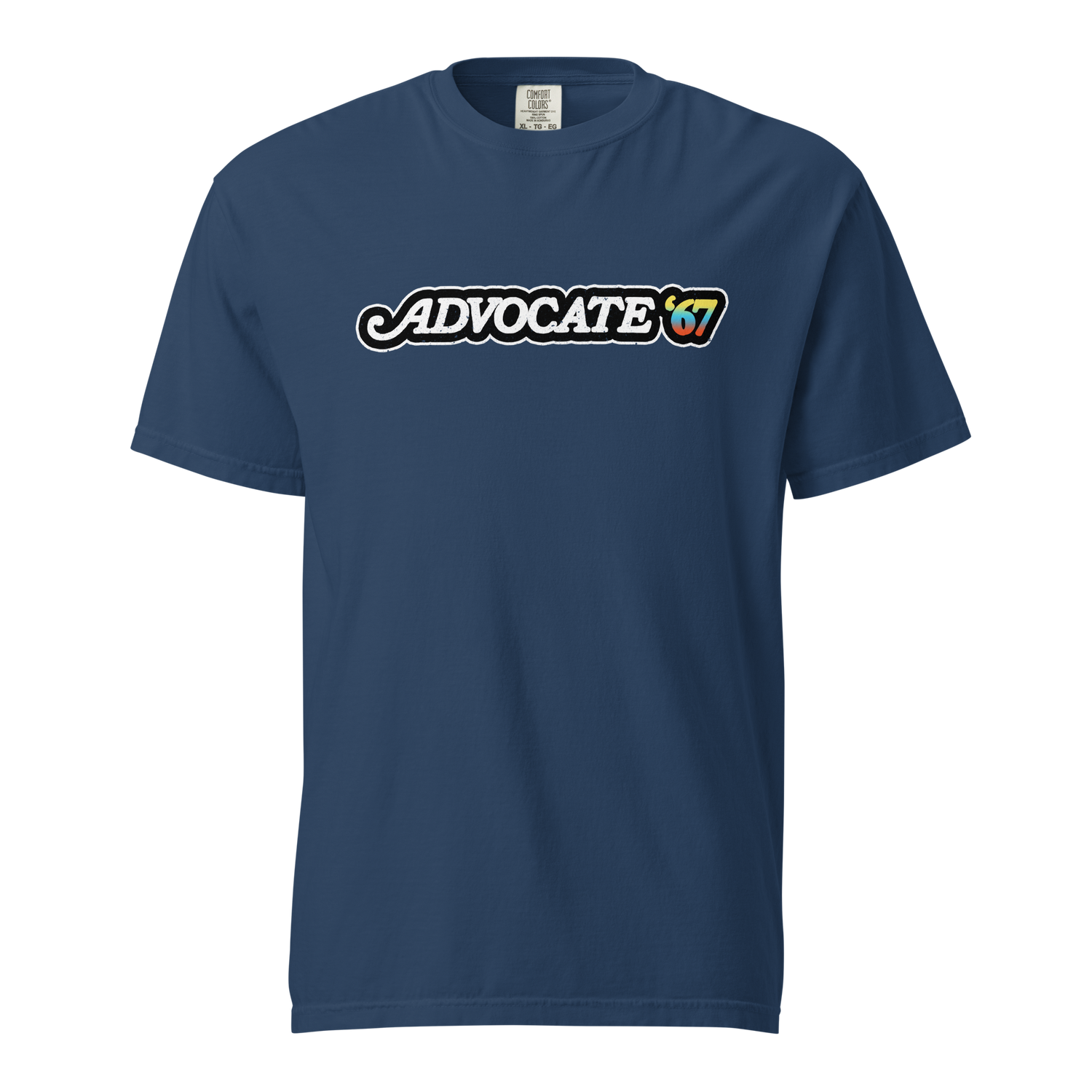 Advocate ‘67 Unisex Garment-dyed Heavyweight T-shirt (Rainbow)