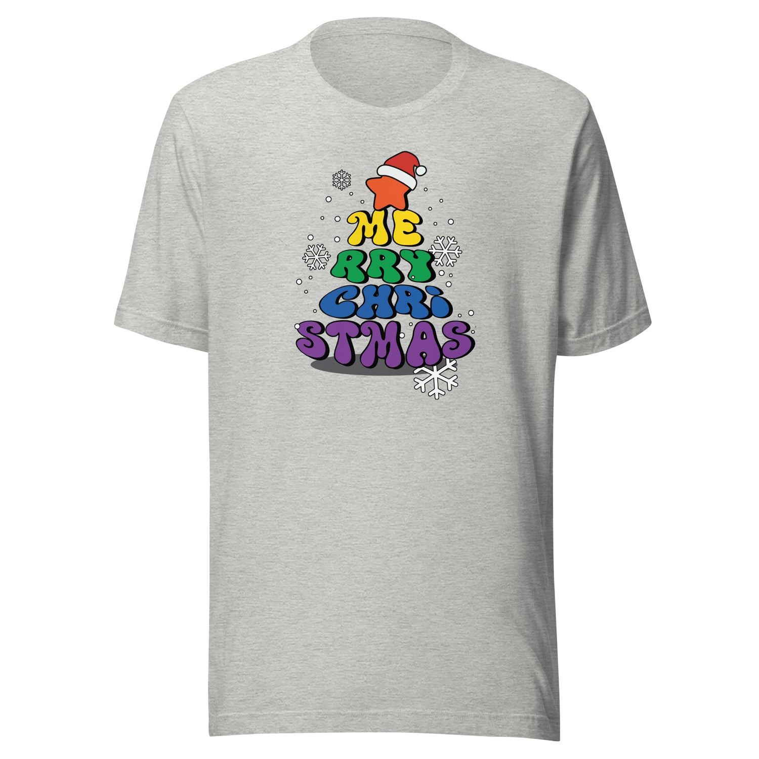 Merry Christmas Rainbow Tree T-Shirt