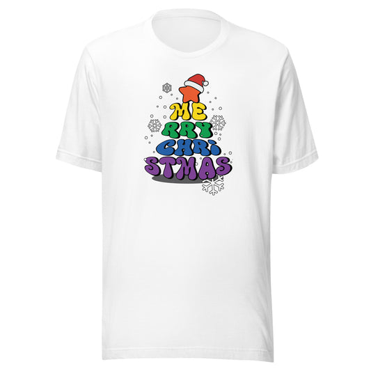 Merry Christmas Rainbow Tree T-Shirt