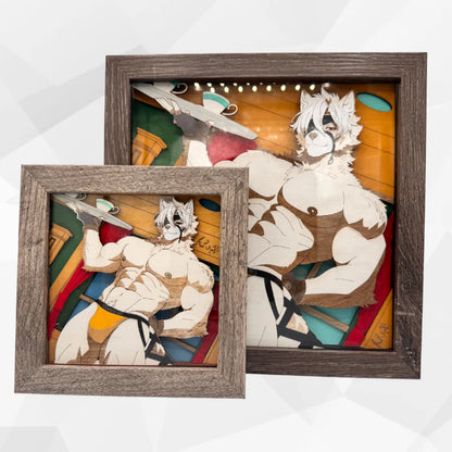 The Erotic Butler Shadowbox - 8"x8"