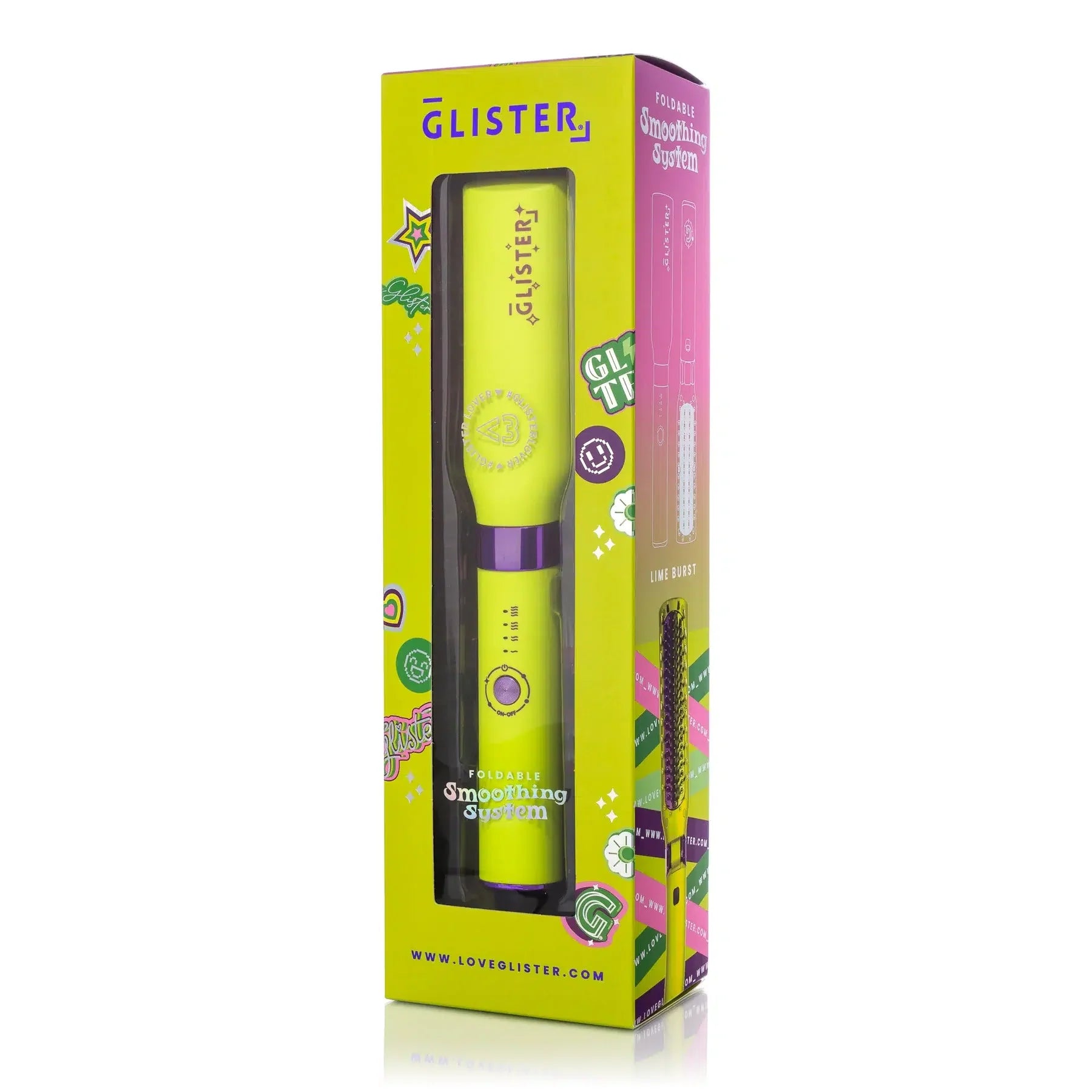 Glister hair care product Portable hair straightener