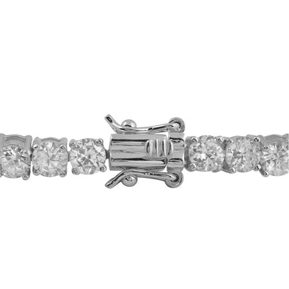 White Gold Plated Cubic Zirconia 4MM Tennis Bracelet